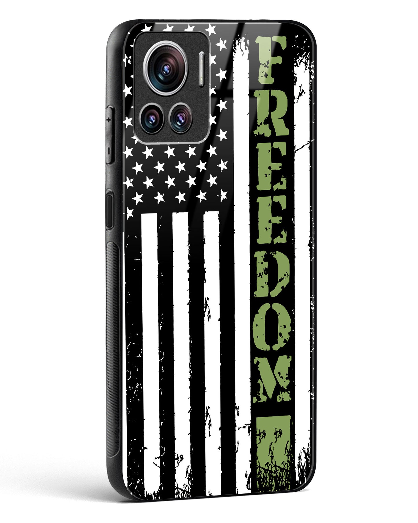 Freedom Flag Glass Phone Case-Motorola Edge 30 Ultra