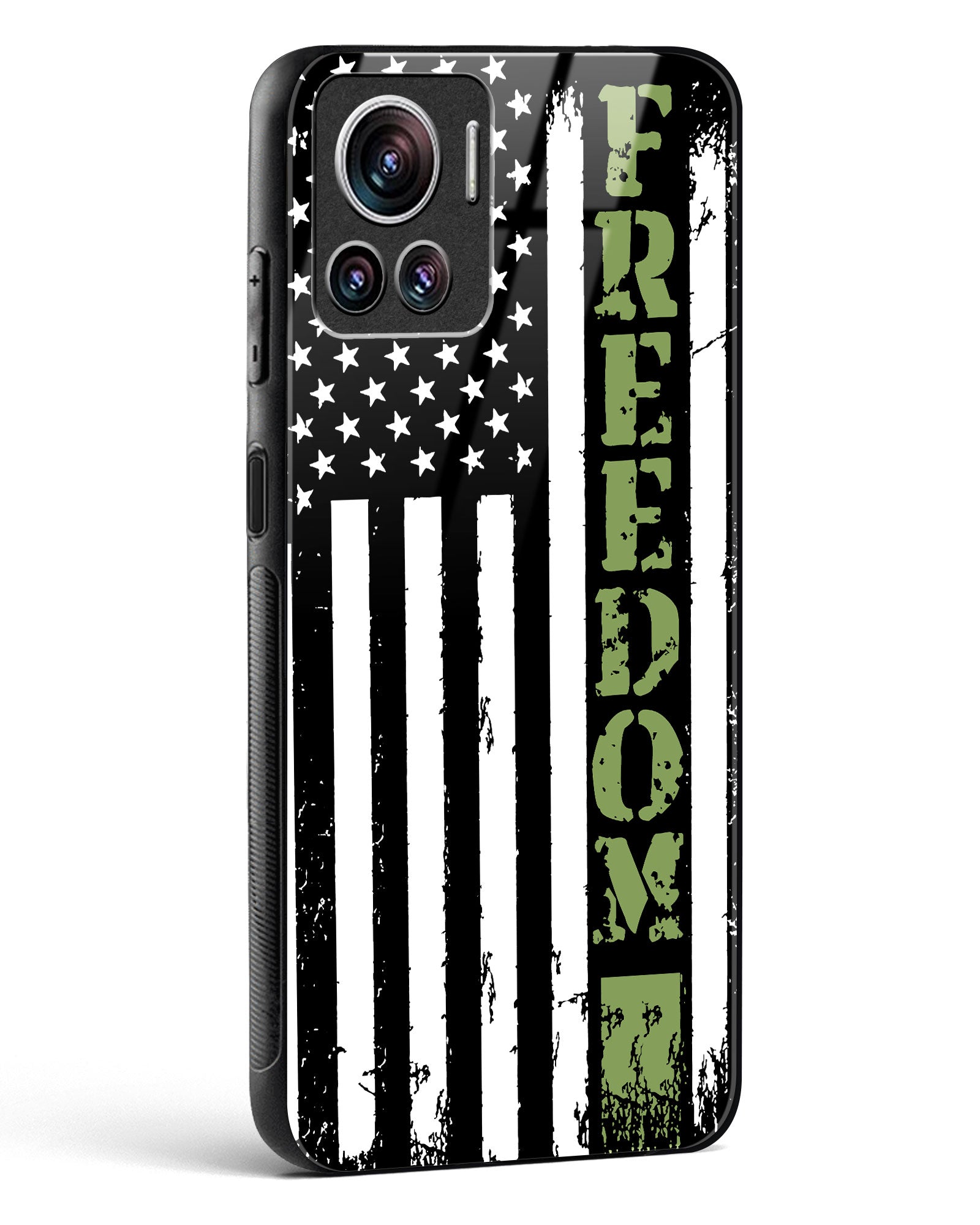 Freedom Flag Glass Phone Case-Motorola Edge 30 Ultra