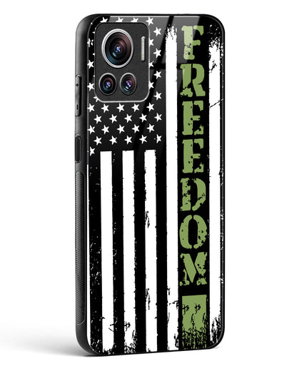 Freedom Flag Glass Phone Case-Motorola Edge 30 Ultra
