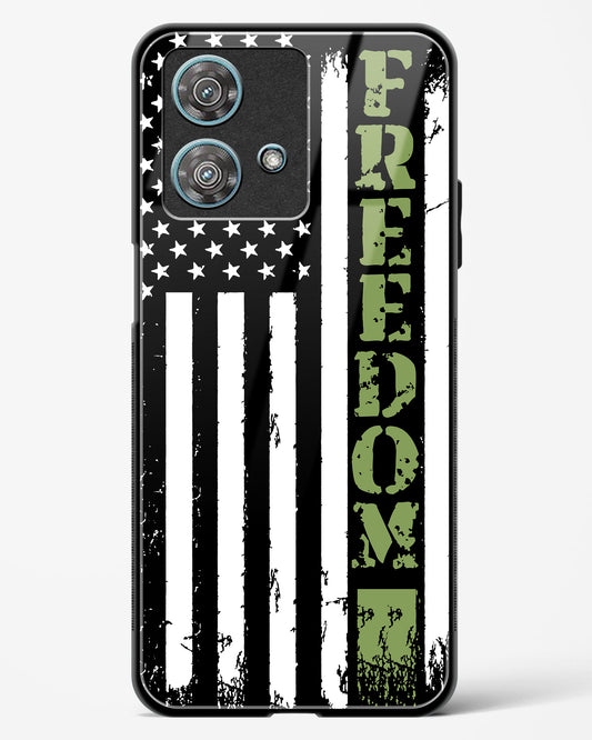 Freedom Flag Glass Phone Case-Motorola Edge 40 Neo