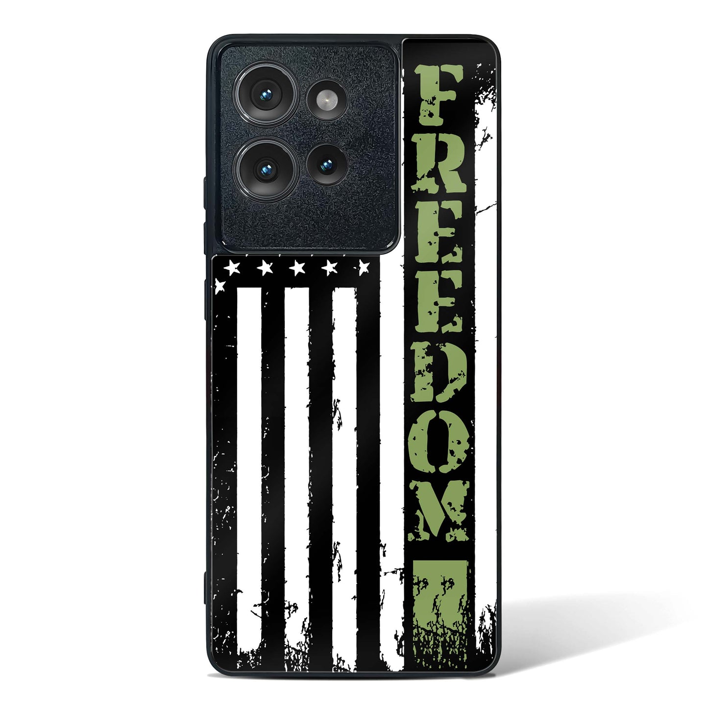 Freedom Flag Glass Phone Case-Motorola Edge 50
