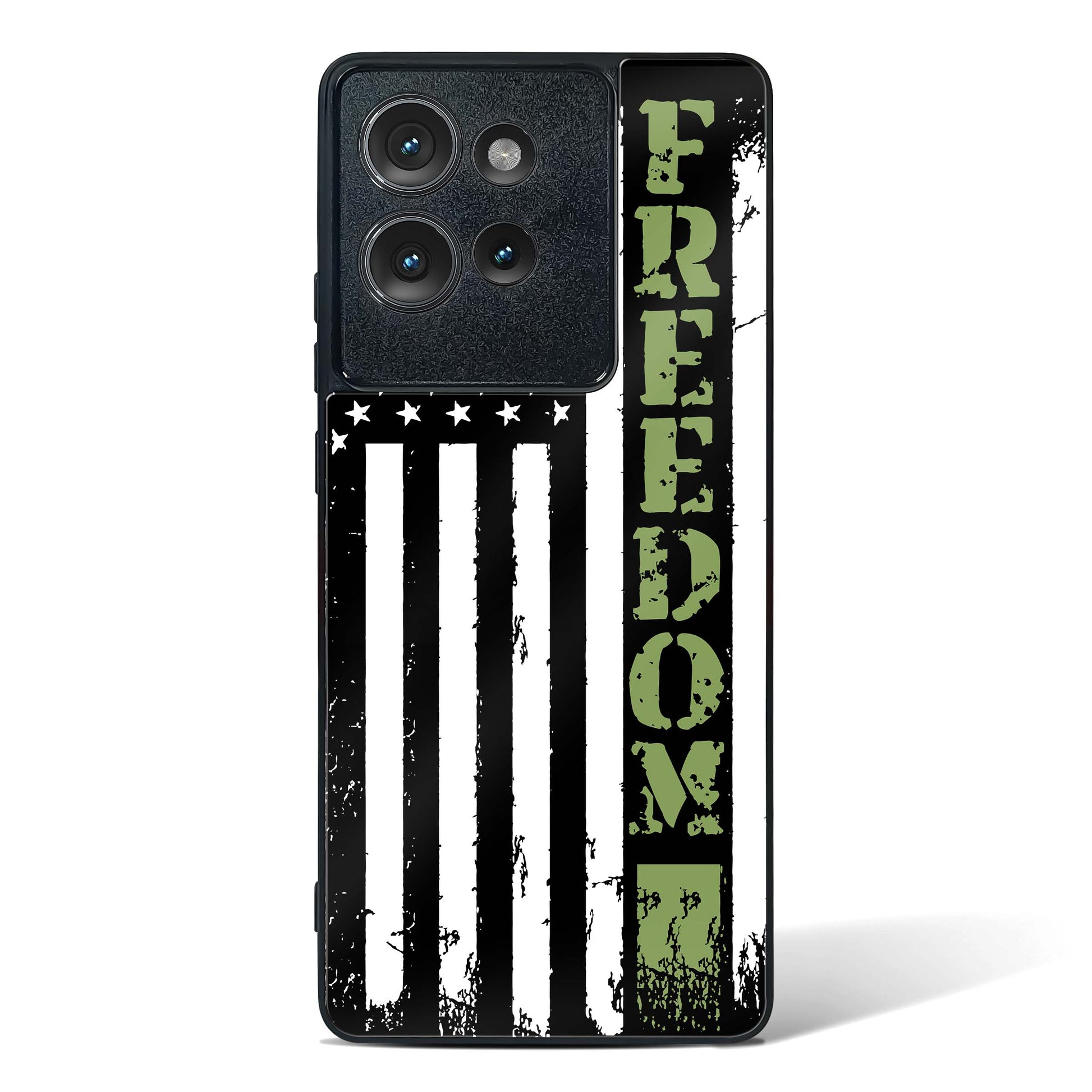 Freedom Flag Glass Phone Case-Motorola Edge 50