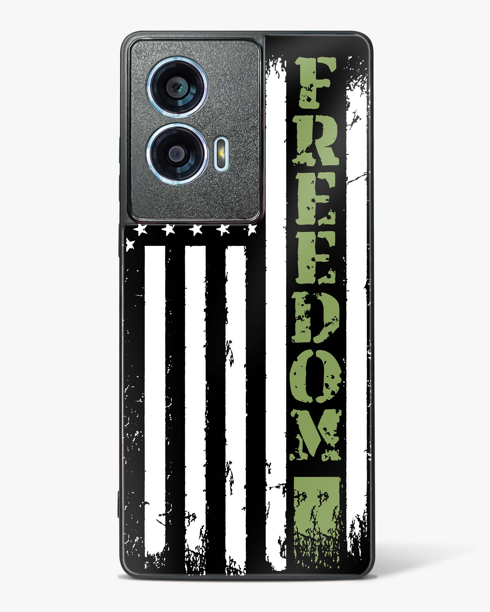 Freedom Flag Glass Phone Case-Motorola Edge 50 Fusion