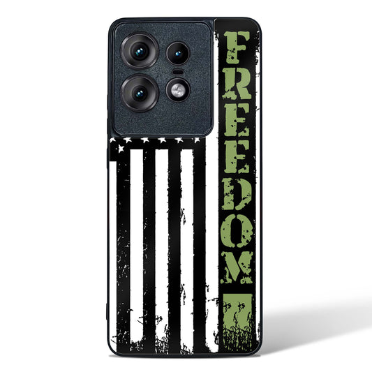 Freedom Flag Glass Phone Case-Motorola Edge 50 Pro