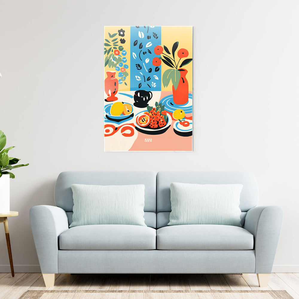 Fresh Palette Still Life metal poster
