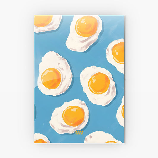 Fried Egg Pop Art metal poster