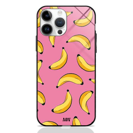 Fun Banana Doodles Premium Glass Case -  - MW Stuffs - 