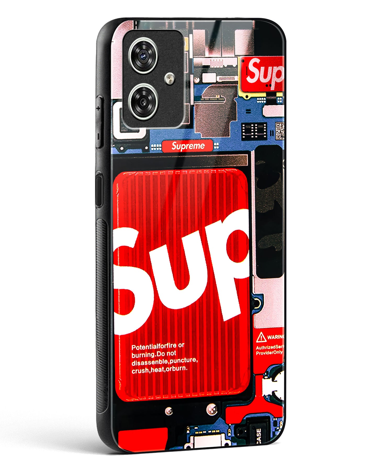 Funky Internal Circuit Glass Phone Case-Moto G54 5G