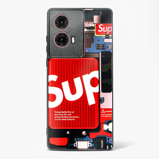 Funky Internal Circuit Glass Phone Case-Moto G85 5G