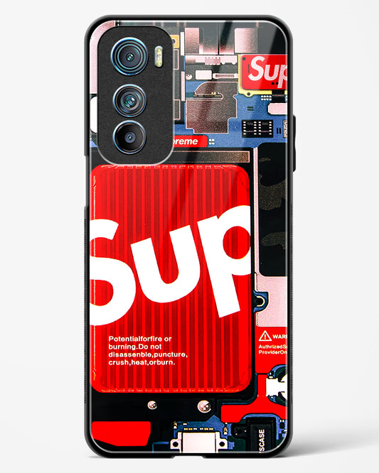 Funky Internal Circuit Glass Phone Case-Motorola Edge 30