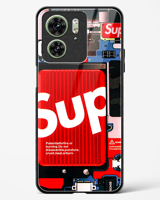 Funky Internal Circuit Glass Phone Case-Motorola Edge 40
