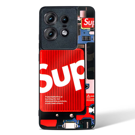 Funky Internal Circuit Glass Phone Case-Motorola Edge 50 Pro