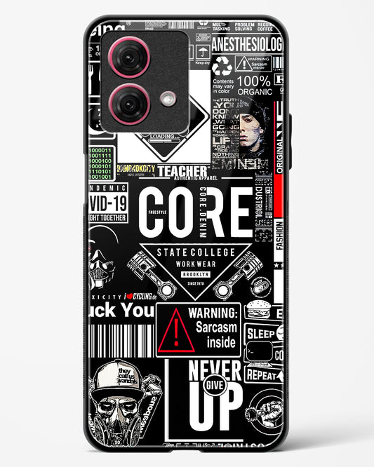 Funky Style Collage Glass Phone Case-Moto G84 5G