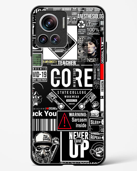 Funky Style Collage Glass Phone Case-Motorola Edge 30 Ultra