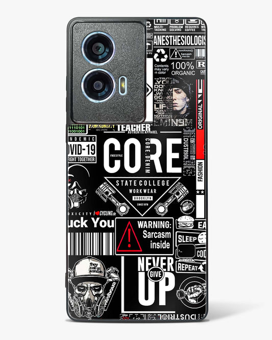 Funky Style Collage Glass Phone Case-Motorola Edge 50 Fusion