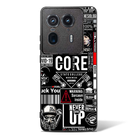 Funky Style Collage Glass Phone Case-Motorola Edge 50 Ultra