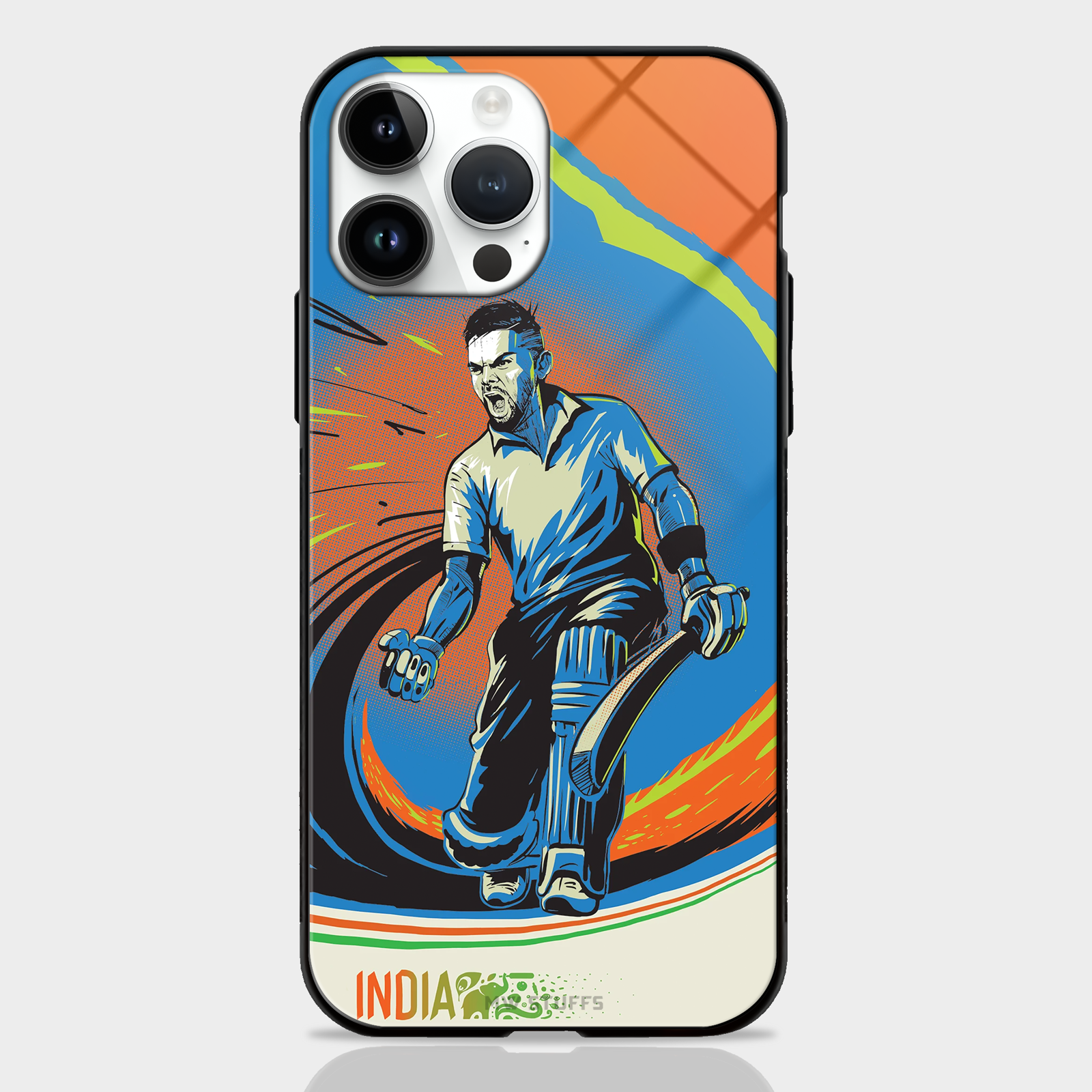 Furious Virat Kohli Art Glass Case -  - MW Stuffs - 