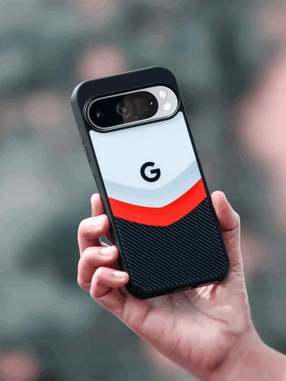 Abstract Carbon Fiber Pattern Glass Case (Customisable for Moto, IQOO & all models)