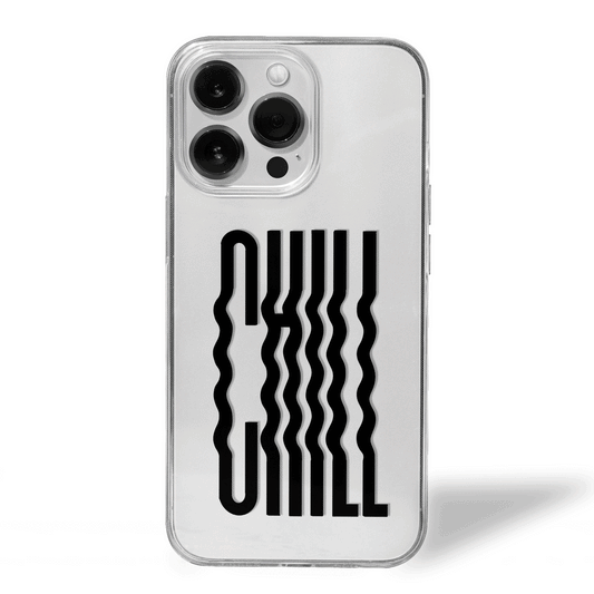 CHILL Twice Over Bold Vibe Clear Silicone Case