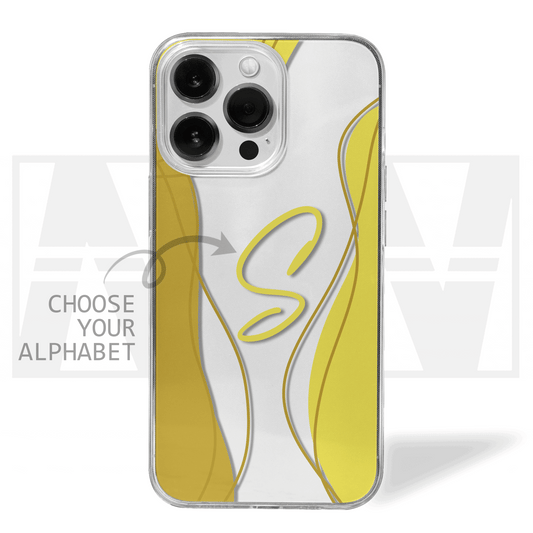 Personalized Letter Clear Silicone Case