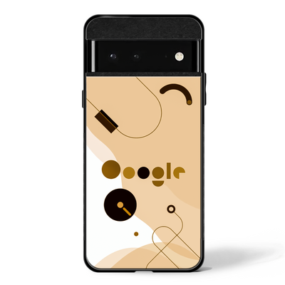 G Abstract Beige-Google Pixel Glass Phone Cases