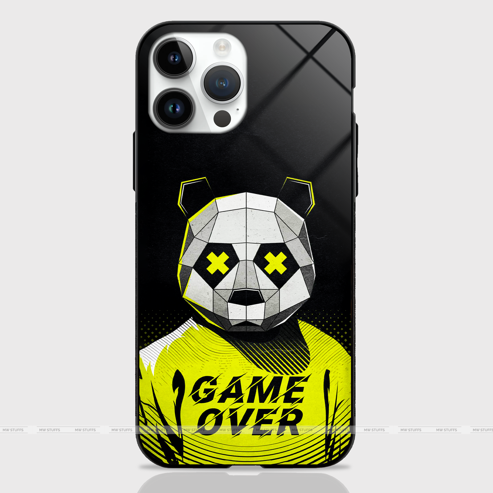 Game Over Panda GLASS CASE -  - MW Stuffs - 