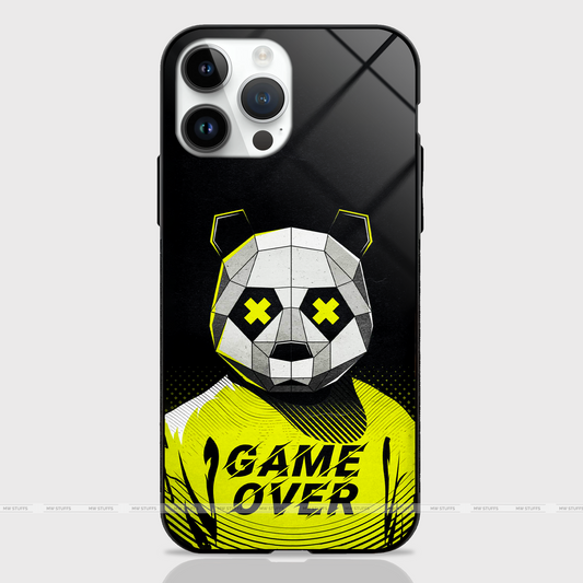 Game Over Panda GLASS CASE -  - MW Stuffs - 