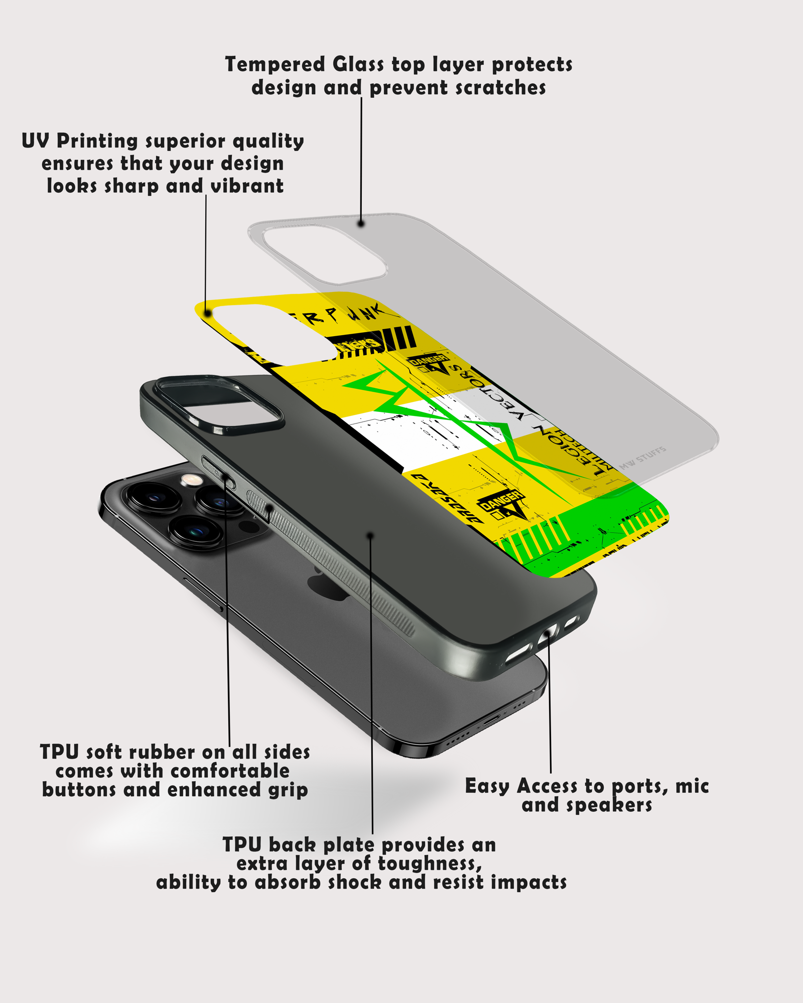 Gaming Abstract GLASS CASE -  - MW Stuffs - 