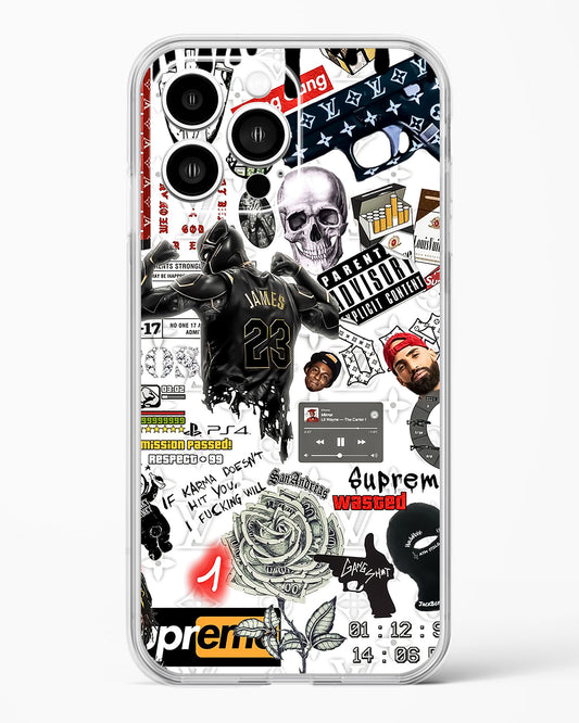 Gangster Tags Clear Silicone Case