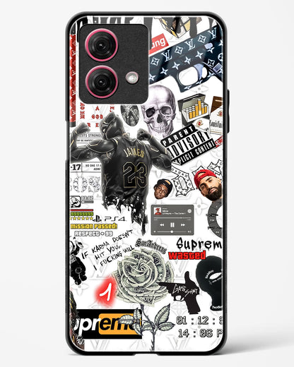 Gangster Tags Glass Phone Case-Moto G84 5G
