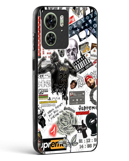 Gangster Tags Glass Phone Case-Motorola Edge 40
