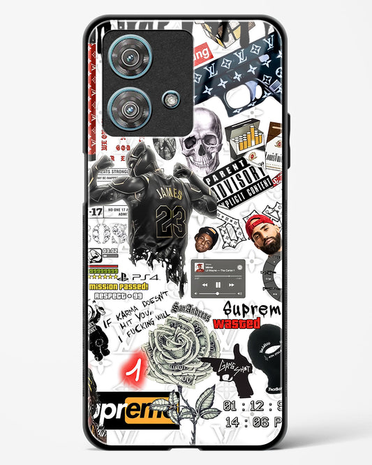 Gangster Tags Glass Phone Case-Motorola Edge 40 Neo