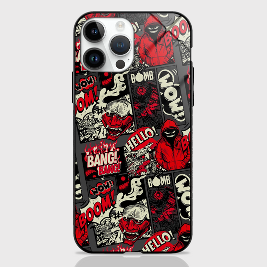 Gangster Mixed Stickers Art Glass Case -  - MW Stuffs - 