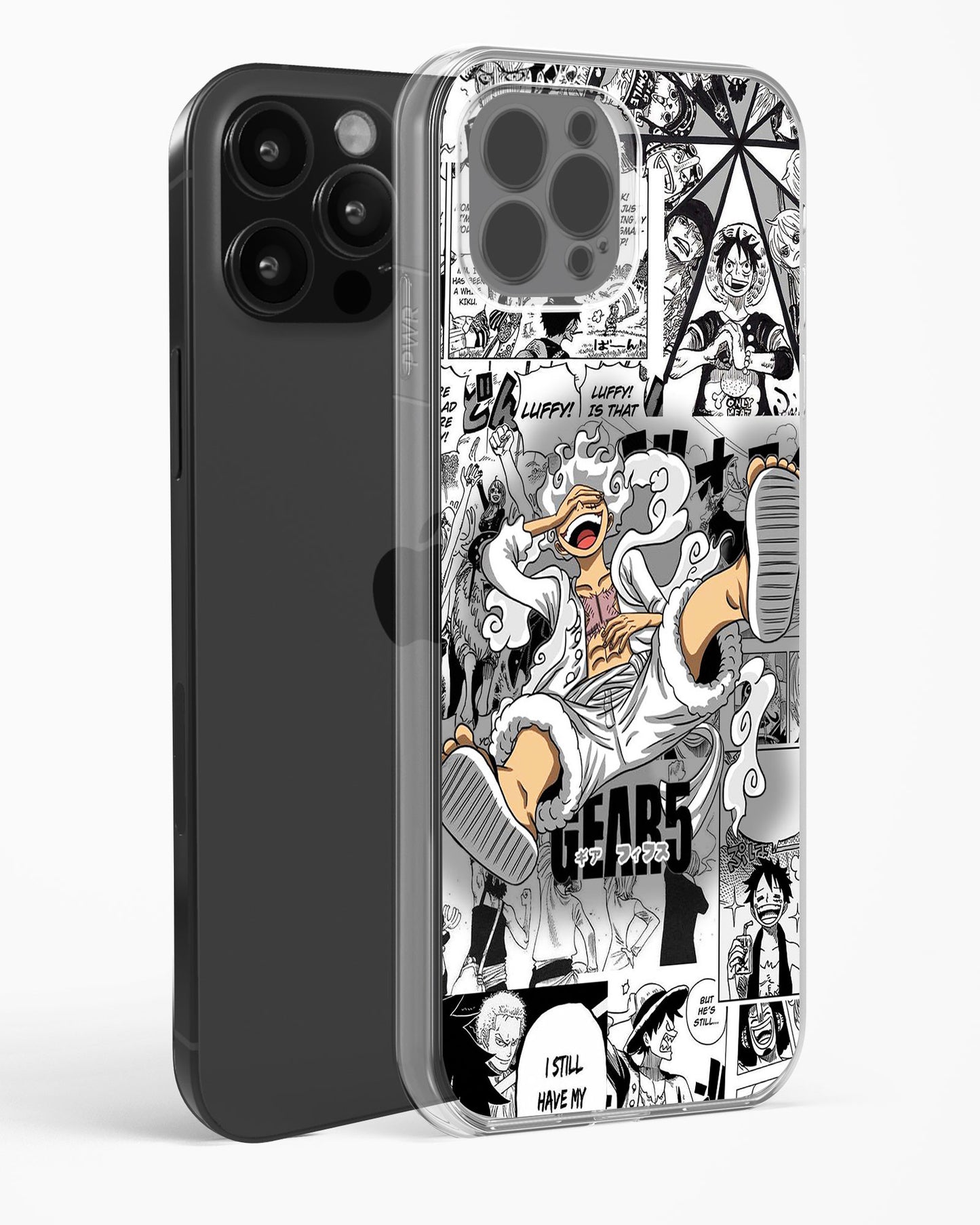 Gear 5 Luffy Anime Clear Silicone Case
