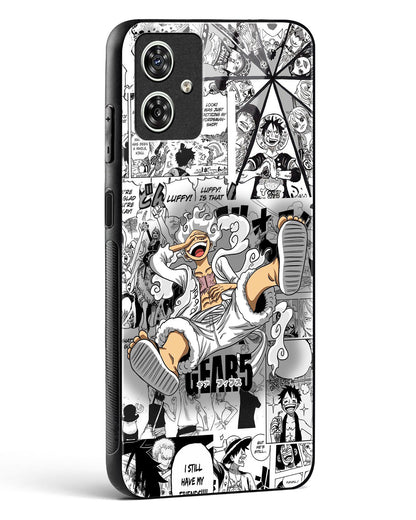Gear 5 Luffy Anime Glass Phone Case-Moto G54 5G