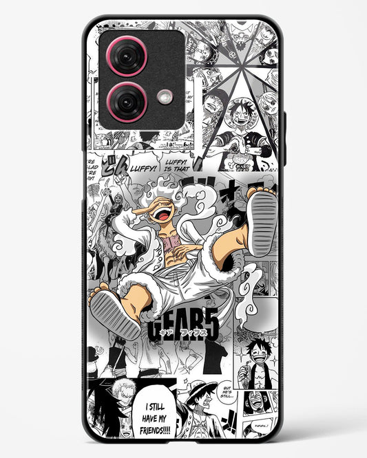 Gear 5 Luffy Anime Glass Phone Case-Moto G84 5G