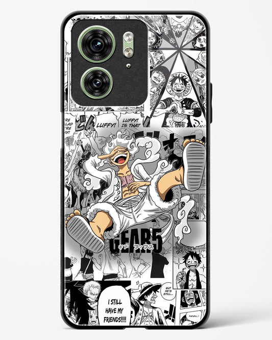 Gear 5 Luffy Anime Glass Phone Case-Motorola Edge 40