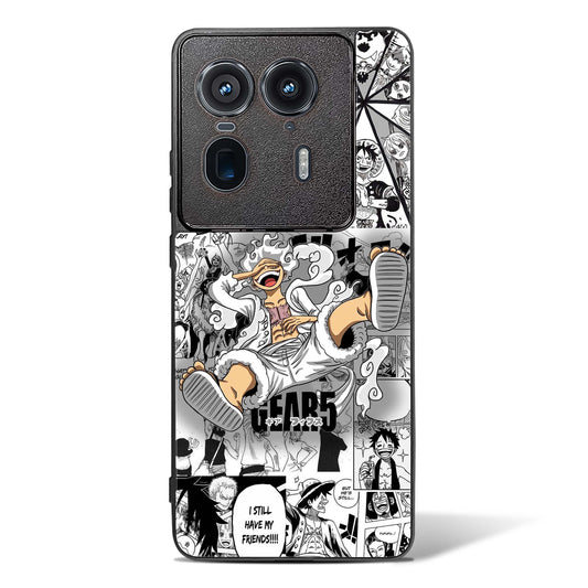 Gear 5 Luffy Anime Glass Phone Case-Motorola Edge 50 Ultra