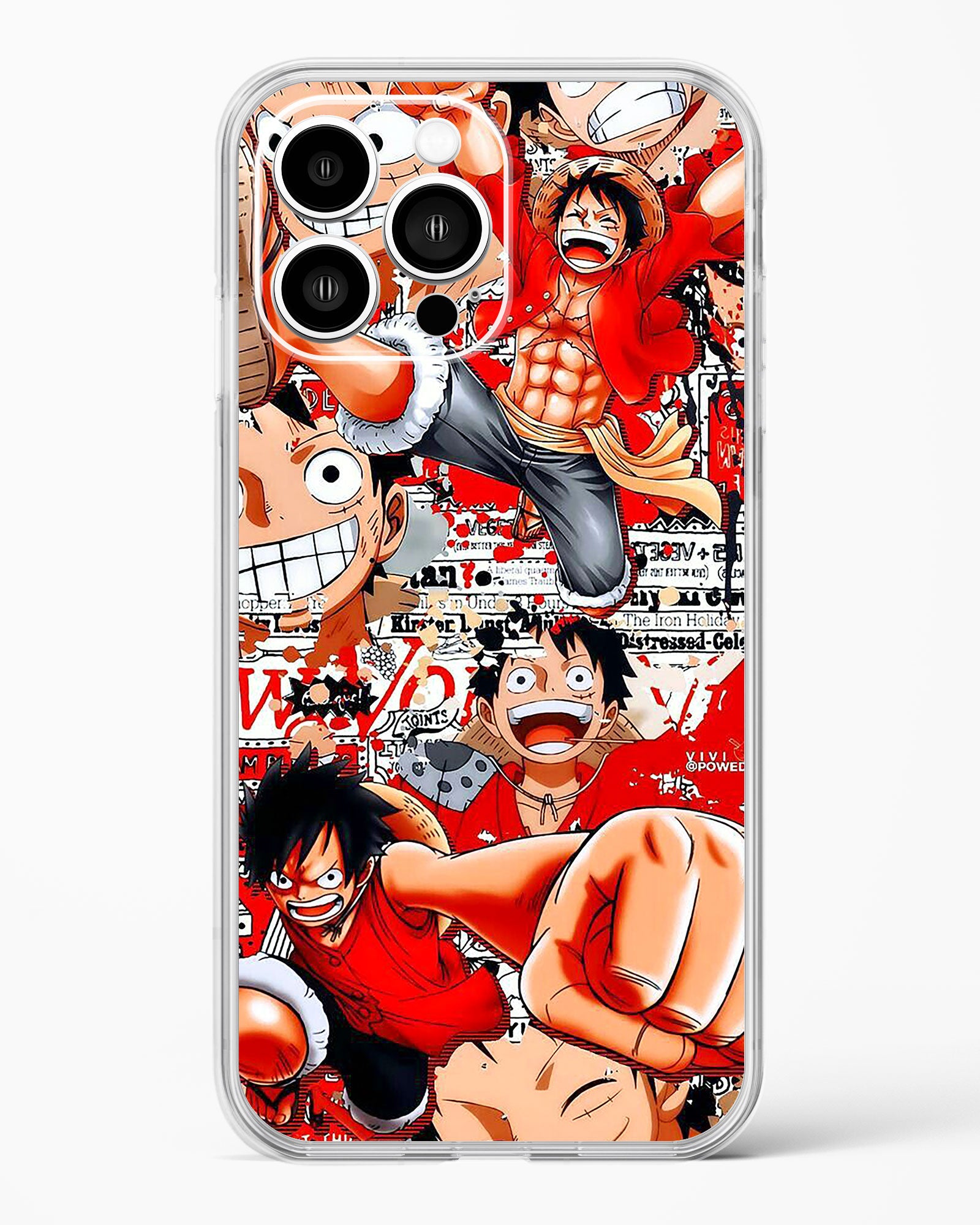 Gear 5 Luffy Collage Clear Silicone Case