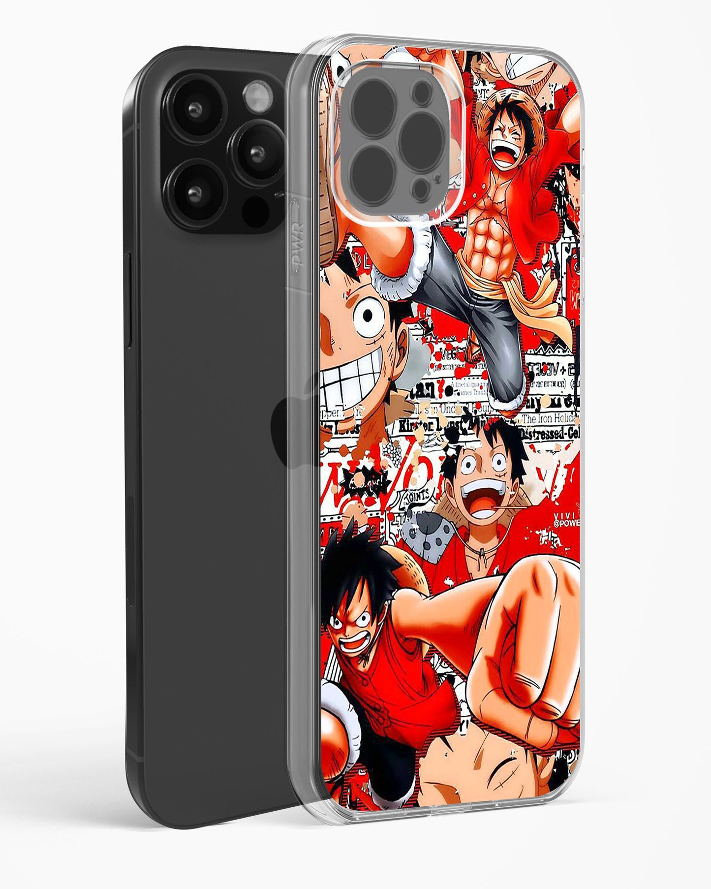 Gear 5 Luffy Collage Clear Silicone Case