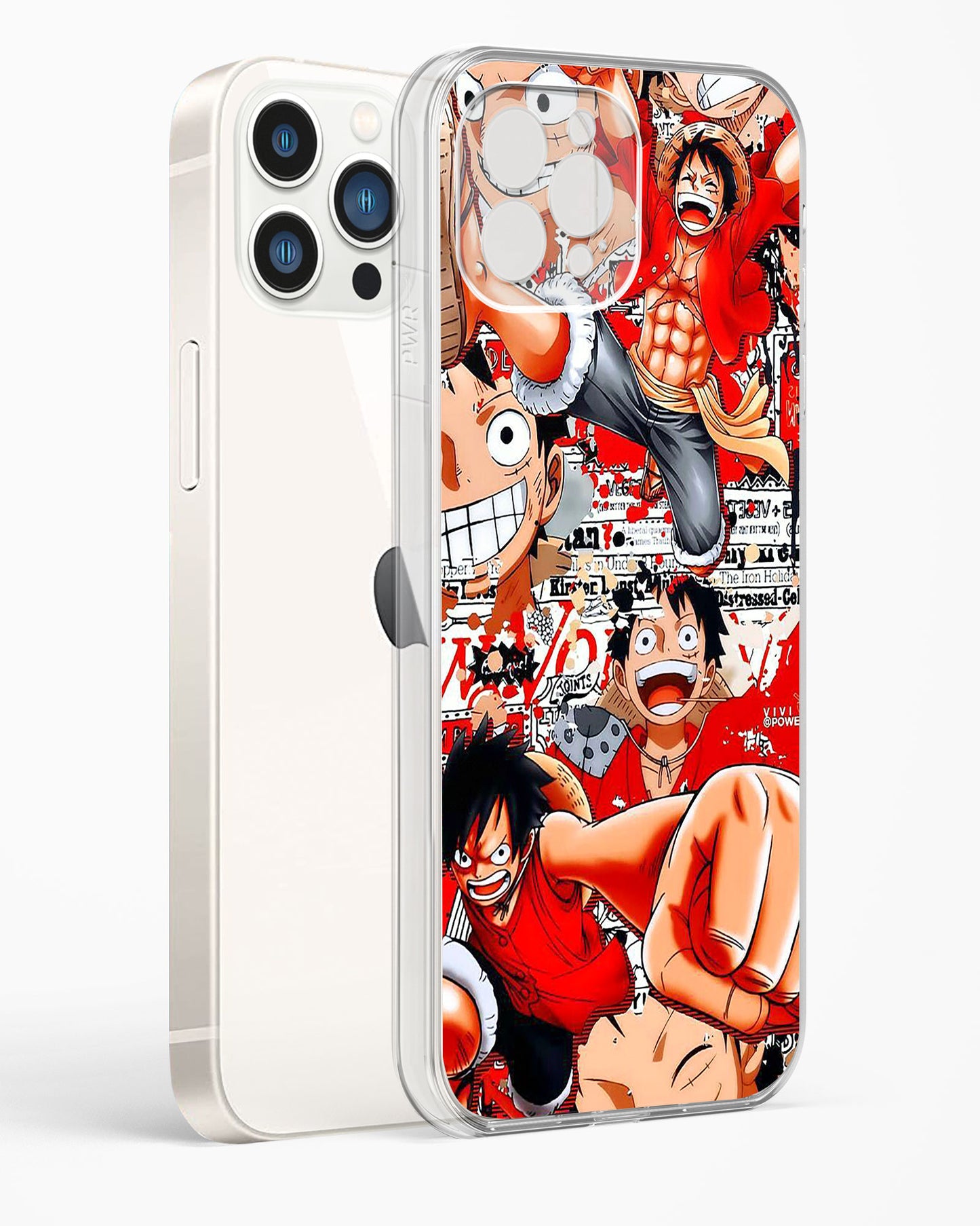Gear 5 Luffy Collage Clear Silicone Case