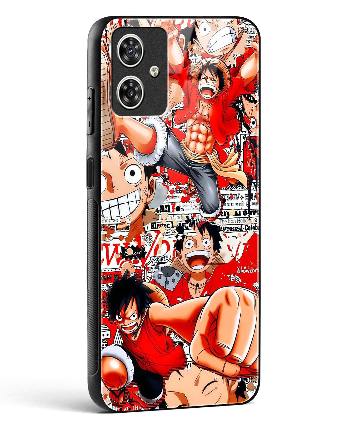 Gear 5 Luffy Collage Glass Phone Case-Moto G54 5G