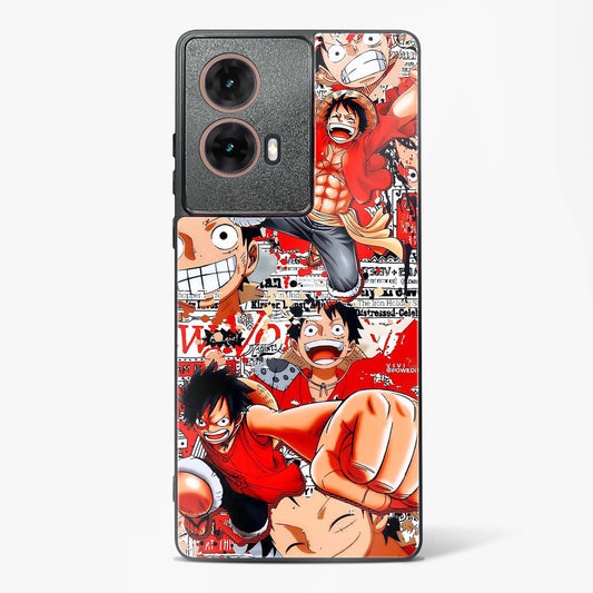 Gear 5 Luffy Collage Glass Phone Case-Moto G85 5G