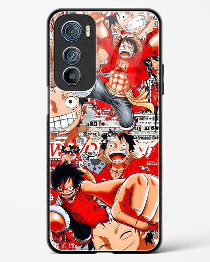 Gear 5 Luffy Collage Glass Phone Case-Motorola Edge 30