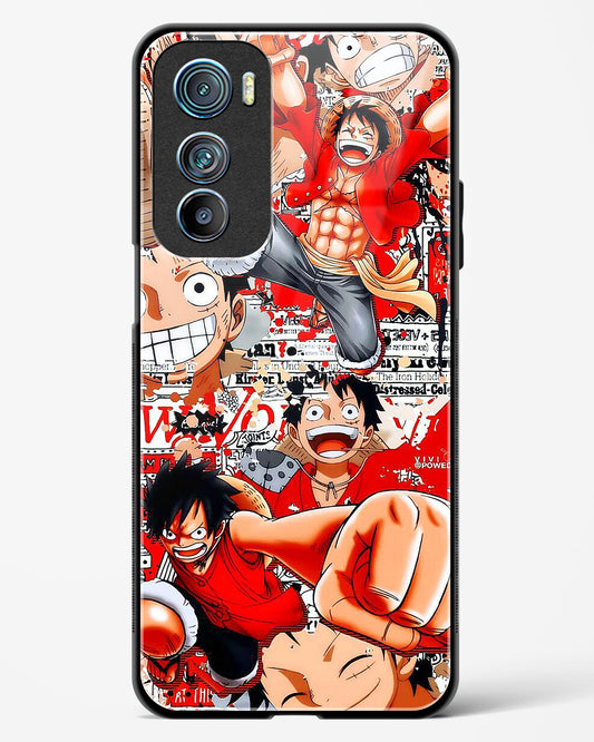 Gear 5 Luffy Collage Glass Phone Case-Motorola Edge 30