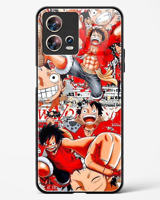 Gear 5 Luffy Collage Glass Phone Case-Motorola Edge 30 Fusion