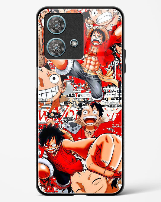 Gear 5 Luffy Collage Glass Phone Case-Motorola Edge 40 Neo