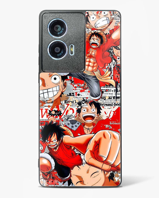 Gear 5 Luffy Collage Glass Phone Case-Motorola Edge 50 Fusion