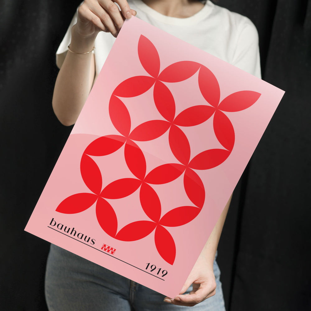 Geometric Bauhaus Art Metal-Poster