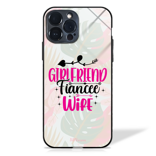 Girlfriend, Fiancée, Wife Girly Love Glass Case